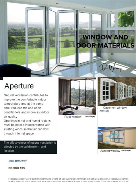 Windows and Doors Materials | PDF | Door | Fiberglass