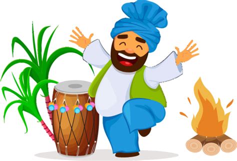 Lohri Cartoon Drum For Happy Gifts Transparent HQ PNG Download | FreePNGImg