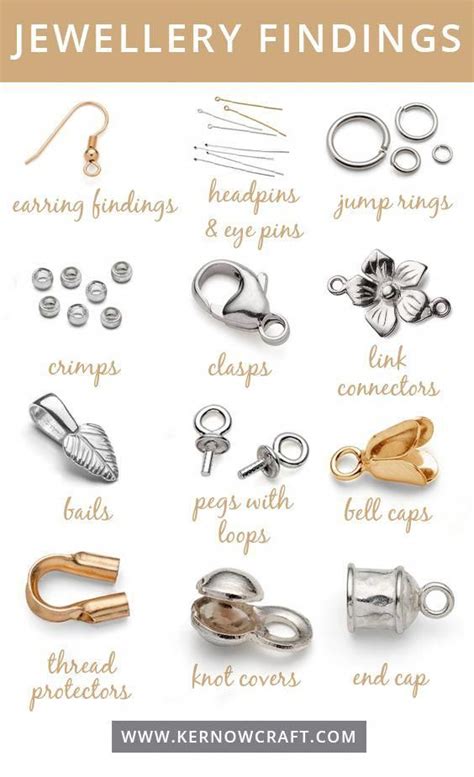 This guide shows you the most popular jewellery findings to use in your handmade designs. Get ...