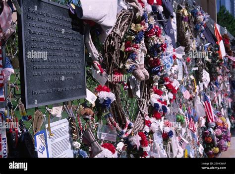 Tribute fence, Oklahoma City National Memorial, Oklahoma City, Oklahoma ...