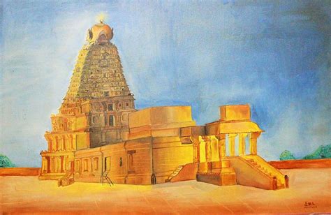 Tanjore temple Painting by Santhosh - Pixels