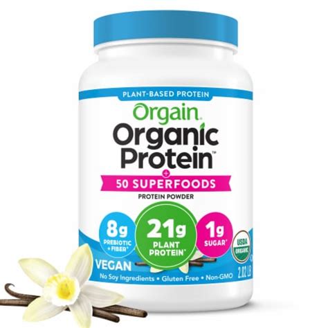 Orgain® Organic Protein & Superfood Vanilla Bean Flavor Plant Based ...