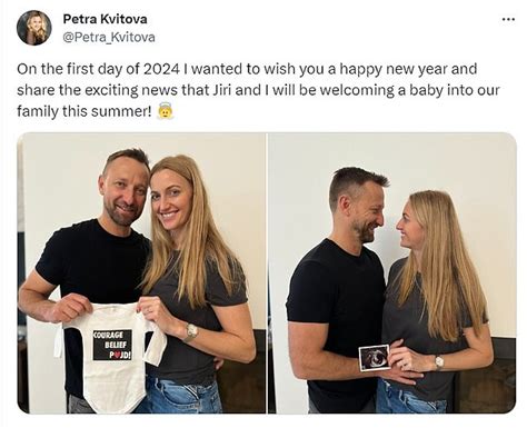 Two-time Wimbledon champion Petra Kvitova announces she is pregnant and reveals she will miss ...