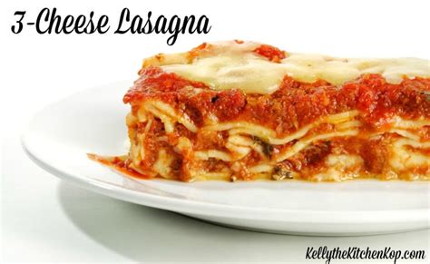 3 cheese lasagna