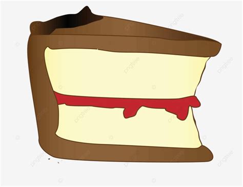 Cartoon Slice Of Cake Graphic Illustration Drawing Vector, Graphic ...