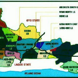 Map of Ogun State showing the local governments. | Download Scientific ...