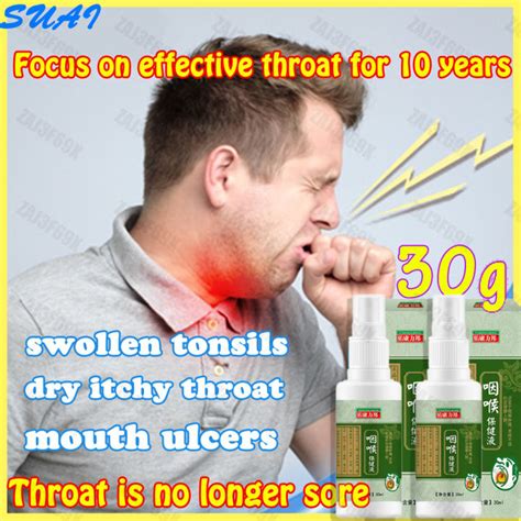 Sore Throat Spray 50ml Sore throat relief for itchy discomfort Throat ...