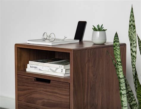 This Side Table with Storage Organizes Your Mess of Cables