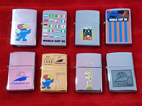 Zippo lighters World Cup France 1998 awesome - the complete - Catawiki