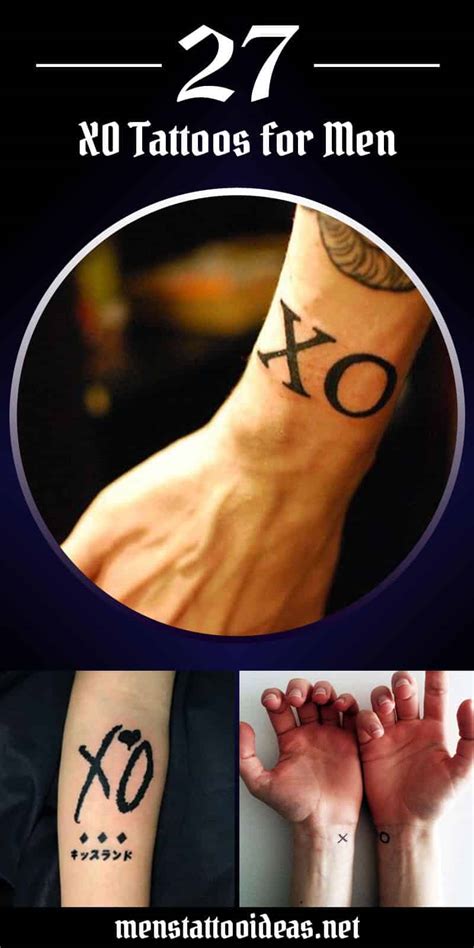 XO Tattoos for Men - Ideas and Designs for Guys