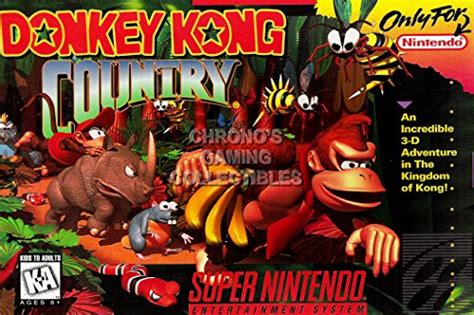 CGC HUGE POSTER - DONKEY KONG COUNTRY SUPER NINTENDO SNES BOX ART - DKY004 (24 X 36) - GTIN/EAN ...