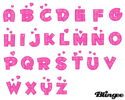 Font Alphabet Glitter Gif