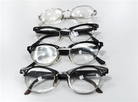 Evidence of life: 1950's eye glasses, 4 pair, thick lens, … | Flickr