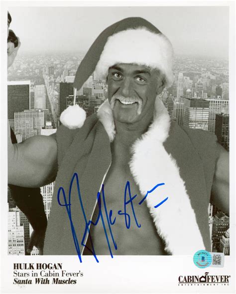 Hulk Hogan Santa with Muscles Authentic Signed 8×10 Photo BAS #BL44838 ...