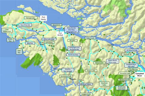 Vancouver Island Trail Map