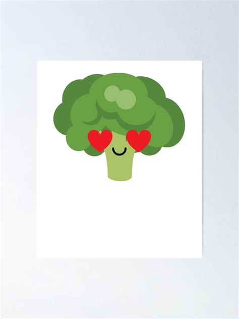 "Broccoli Emoji " Poster by HippoEmo | Redbubble