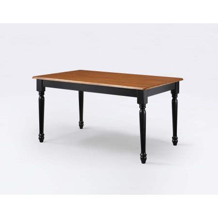 Traditional Style Dining Table 6 Seater Autumn Lane Farmhouse Furniture Black And Oak New ...