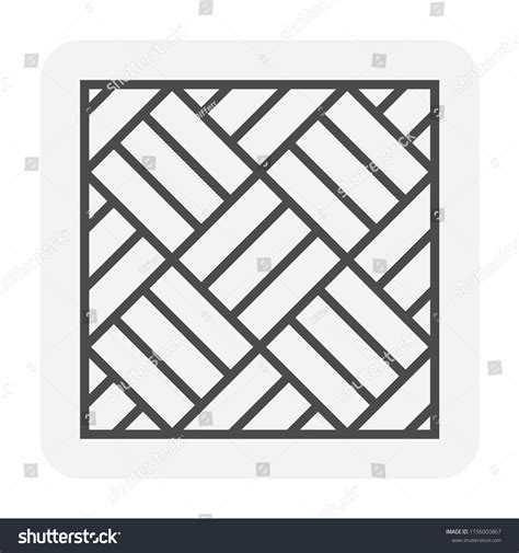 Basket Weave Bond Pattern Vector Icon Stock Vector (Royalty Free ...