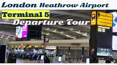 Heathrow Airport Terminal 5 London Departure Tour - YouTube