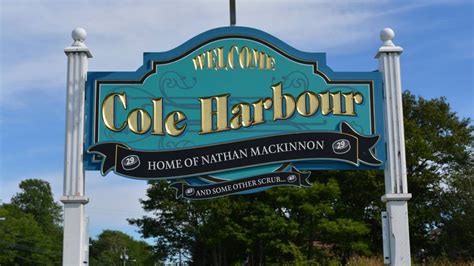 Evidently Cole Harbour updated their welcome sign in preparation of COL vs PIT tonight : r/hockey