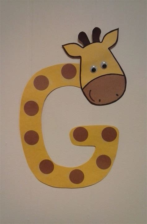 Preschool letter G // G is for Giraffe | Preschool letter crafts, Alphabet letter crafts ...