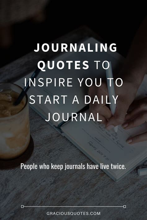 Journaling Quotes to Inspire You to Start a Daily Journal - Gracious ...