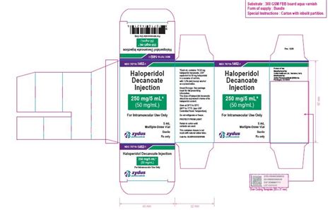 Haloperidol Decanoate Injection: Package Insert / Prescribing ...