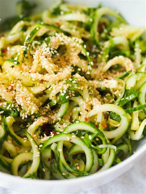 Asian Spiralized Cucumber Salad — Registered Dietitian Columbia SC ...