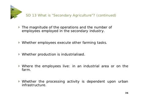 Challenges facing the agricultural sector