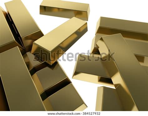 Stacked Gold Bars Isolated On White Stock Illustration 384527932 | Shutterstock