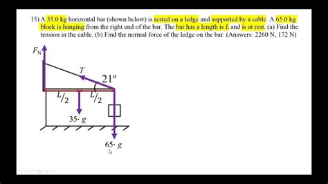 Rotational Equilibrium Problems - YouTube