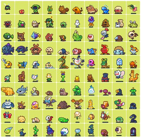 100 neorice monster sprites by Neoriceisgood on deviantART | Pixel art tutorial, Pixel art ...