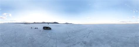 Bonneville Salt Flats (Aerial) at Sunset 360 Panorama | 360Cities