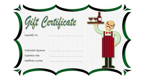 Restaurant Gift Certificate 3 | Paddle Templates