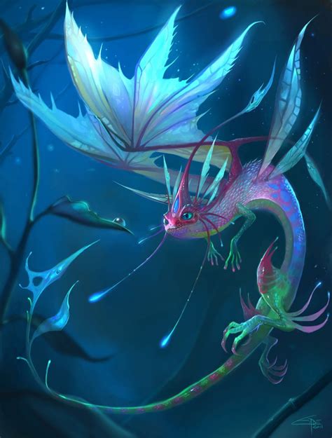 ArtStation - Fairy Dragon, Tin Tanie | Mythical creatures art, Fairy ...