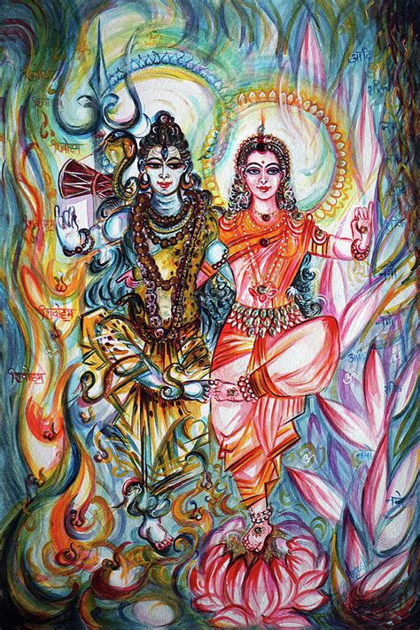 Shiva Parvati - dancing Painting by Harsh Malik - Pixels