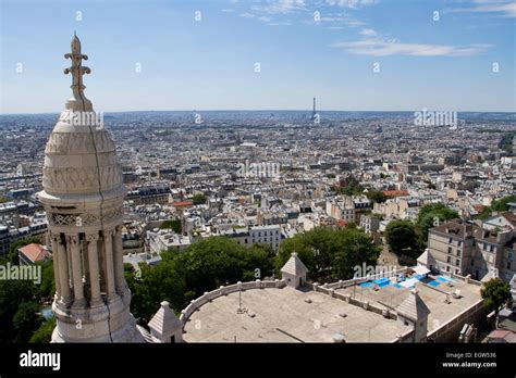 View from sacre coeur basilica dome hi-res stock photography and images - Alamy