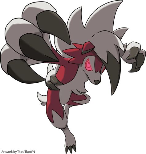 Alola Pokemon Lycanroc Midnight Form