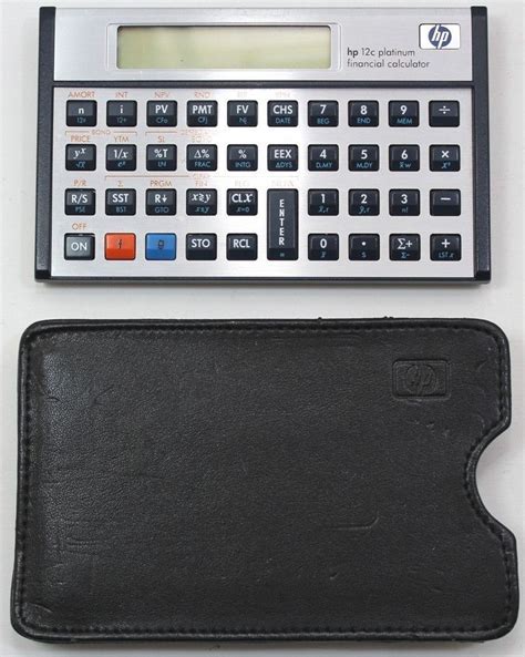 Details about HP Hewlett Packard 12C Platinum Financial Calculator Case & New Battery en 2020