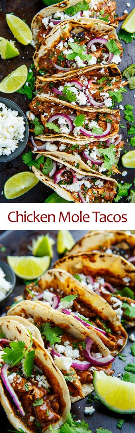 Chicken Mole Tacos - Closet Cooking