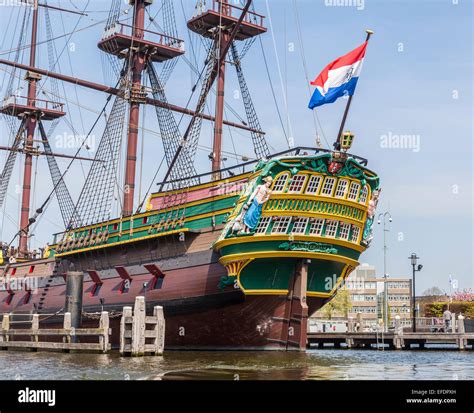 Replica of the historic Dutch East India Company ship 'the Stock Photo: 78364681 - Alamy