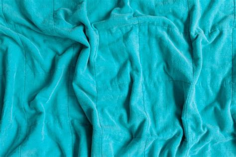 Premium Photo | Cyan fabric texture background