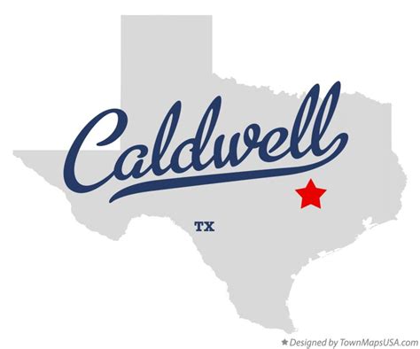 Map of Caldwell, TX, Texas