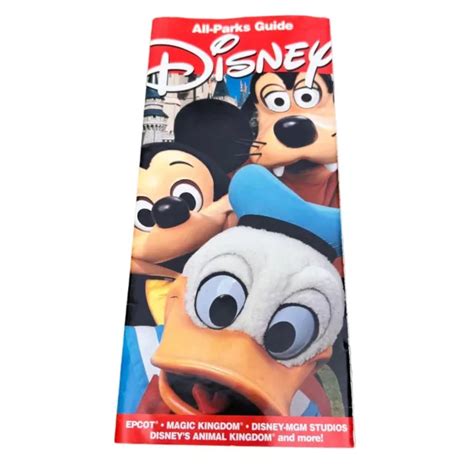 DISNEY ALL PARKS Guide Maps 2003 Epcot Magic Kingdom MGM Animal Kingdom ...