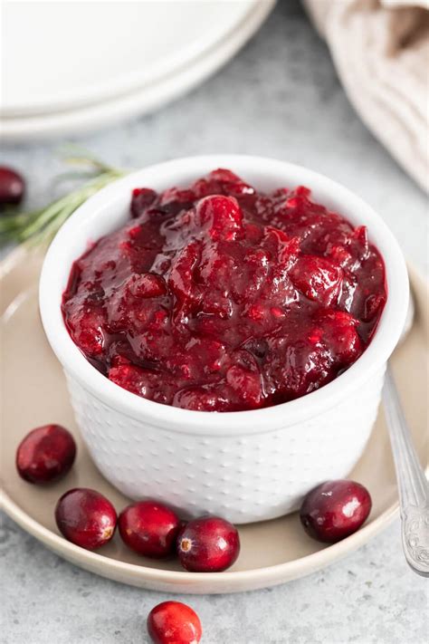 Ginger Cranberry Sauce - Plated Cravings