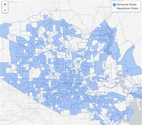 Map of Harris County Precinct Chairs (Republican & Democratic)