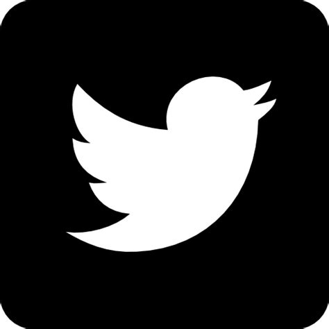 Twitter logo on black background - Download free icons