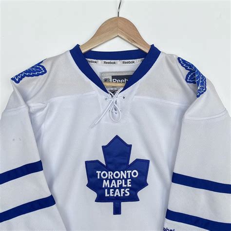 Vintage NHL Toronto Maple Leafs Jersey. White. Size... - Depop