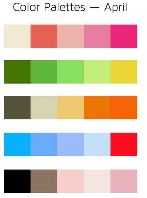 April colors | Bar chart, Color, Chart