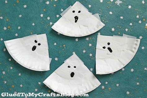 Tissue Paper & Paper Plate Ghosts